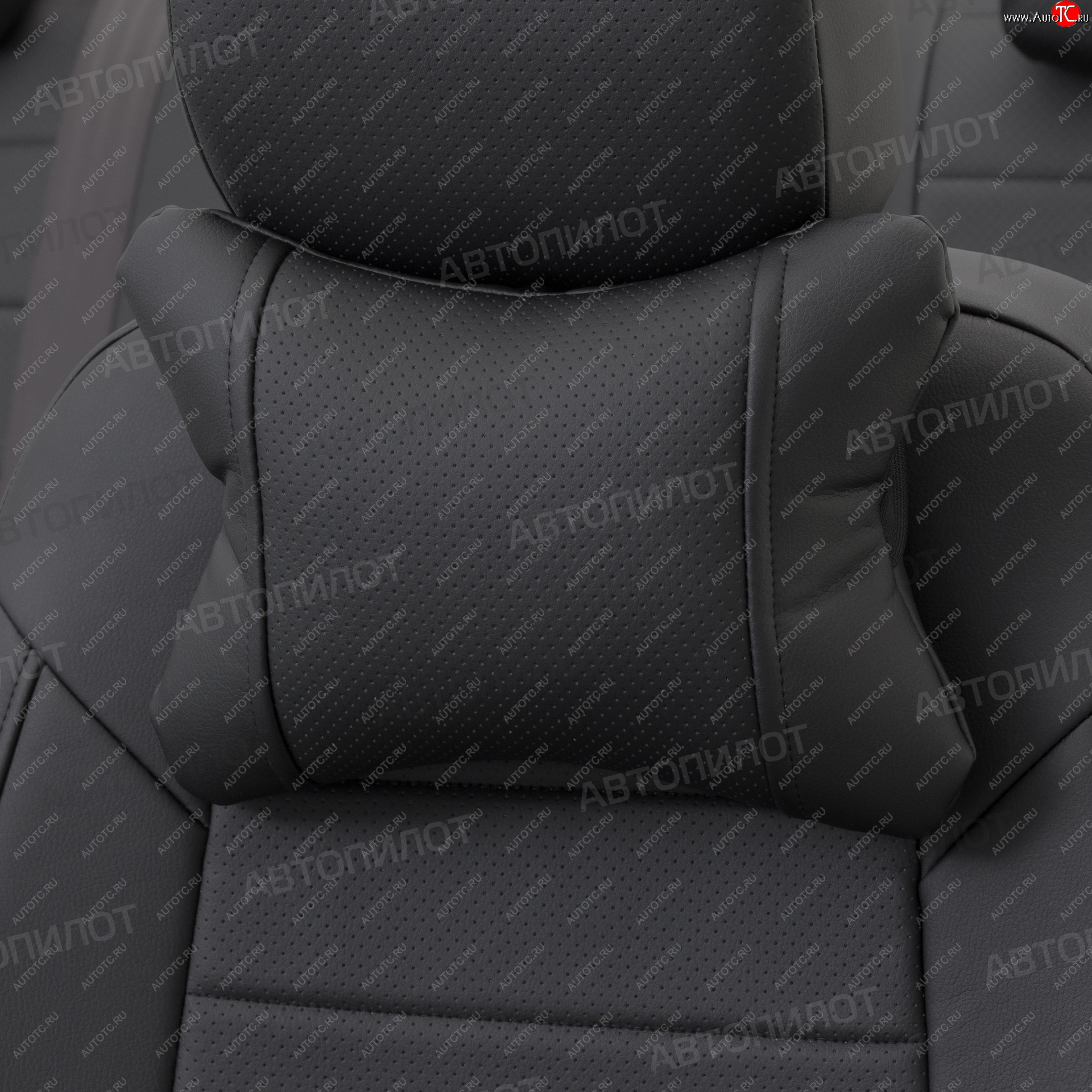 599 р. Подушки под шею (экокожа, 2 шт.) Автопилот CLASSIC CFMOTO X5 (2012-2025) (черный)  с доставкой в г. Белгород