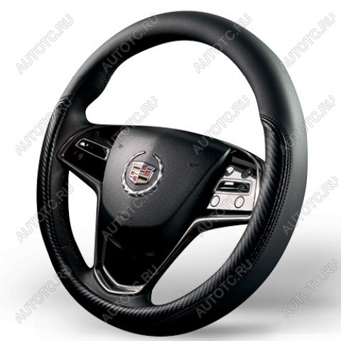 619 р. Оплётка на руль (37-39см GP 2103 кож/зам) Автопилот Toyota Noah 1 дорестайлинг (2001-2004) (черный)  с доставкой в г. Белгород