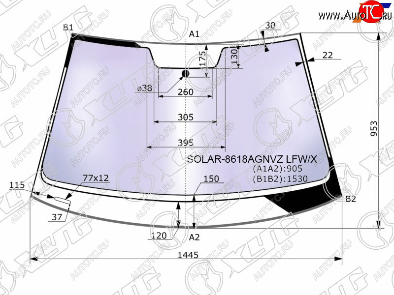 13 799 р. Стекло лобовое (Атермальное Молдинг) XYG Volkswagen Golf 7 дорестайлинг, хэтчбэк 5 дв. (2012-2017)  с доставкой в г. Белгород