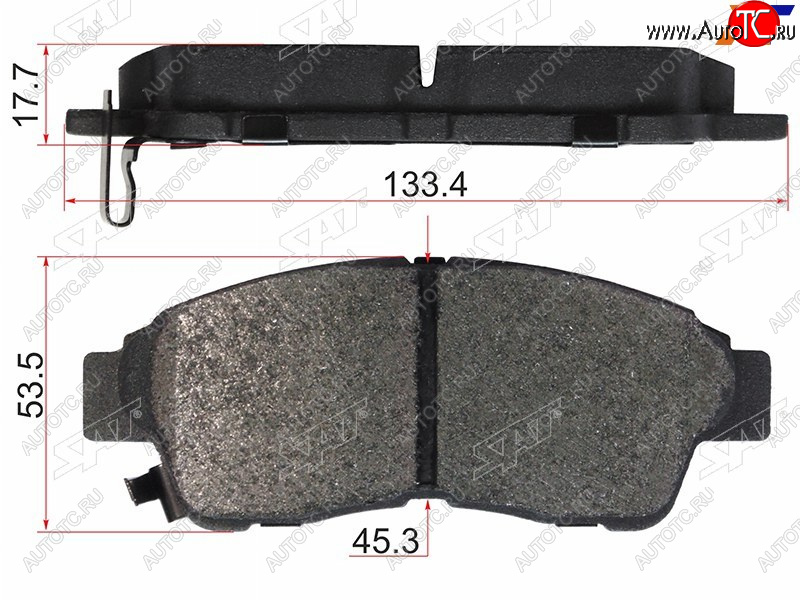 879 р. Колодки тормозные перед FL-FR SAT  Toyota RAV4 XA30 5 дв. 1-ый рестайлинг (2008-2010)  с доставкой в г. Белгород