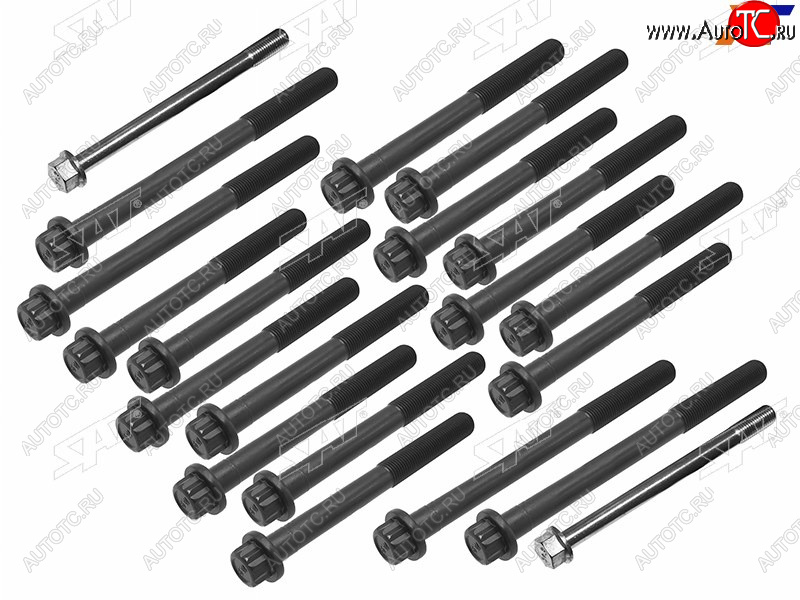3 199 р. Болт ГБЦ (комплект4M41/4M42) SAT  Mitsubishi Montero ( V60,  V90) - Pajero ( 3 V70,  3 V60,  4 V90,  4 V80)  с доставкой в г. Белгород