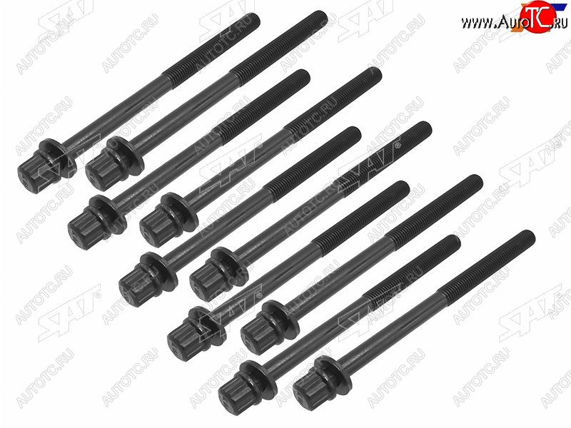 2 499 р. Болт крепления ГБЦ к блоку (комплект, K24Z1/K24A2/K24Z2/K24Z3/K24A4/K24A8) SAT Honda Civic ES седан дорестайлинг (2000-2003)  с доставкой в г. Белгород