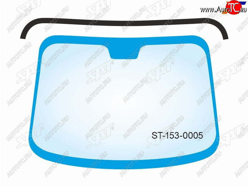 869 р. Молдинг лобового стекла (Сверху) SAT Hyundai Santa Fe TM дорестайлинг (2018-2021)  с доставкой в г. Белгород