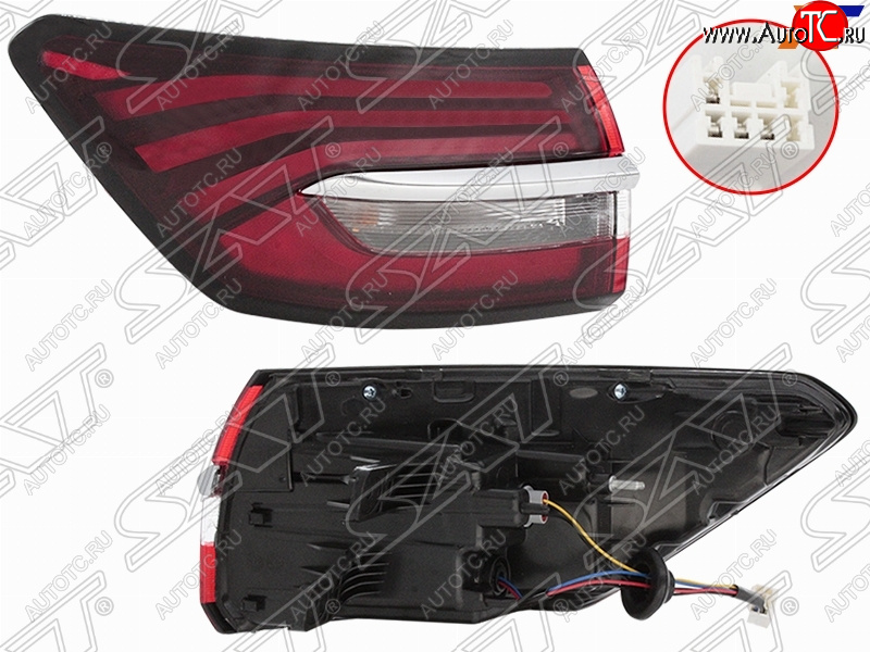 4 849 р. Левый фонарь задний (LED) SAT Geely Coolray SX11 дорестайлинг (2018-2023)  с доставкой в г. Белгород