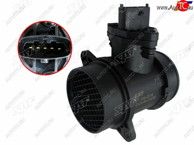 2 559 р. Датчик расхода воздуха HYUNDAI ACCENT 00-15 HYUNDAI GETZ 02-06 SAT ST-194-0016  с доставкой в г. Белгород