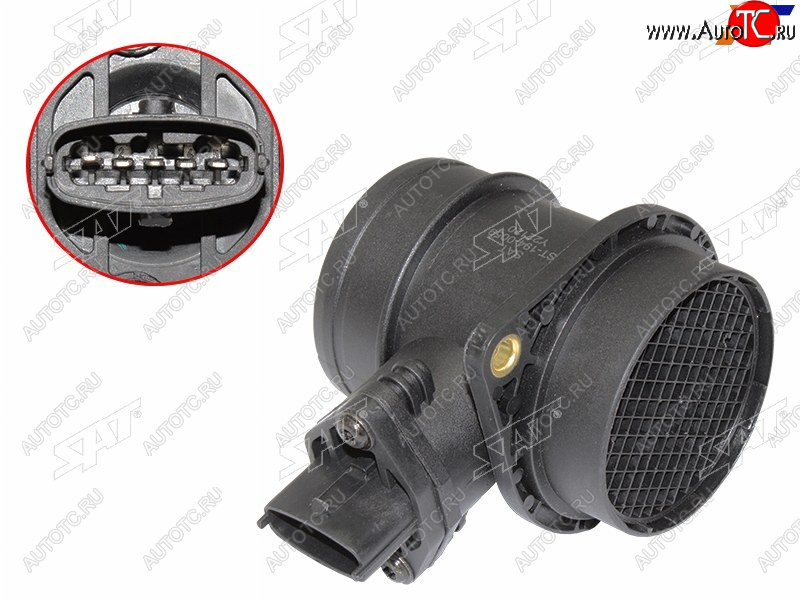 2 349 р. Датчик массового расхода воздуха LADA KALINA 04-13 PRIORA 08-15 GAZEL 94-02 SOBOL 97-13 VOLGA 07 SAT ST-194-0059  с доставкой в г. Белгород