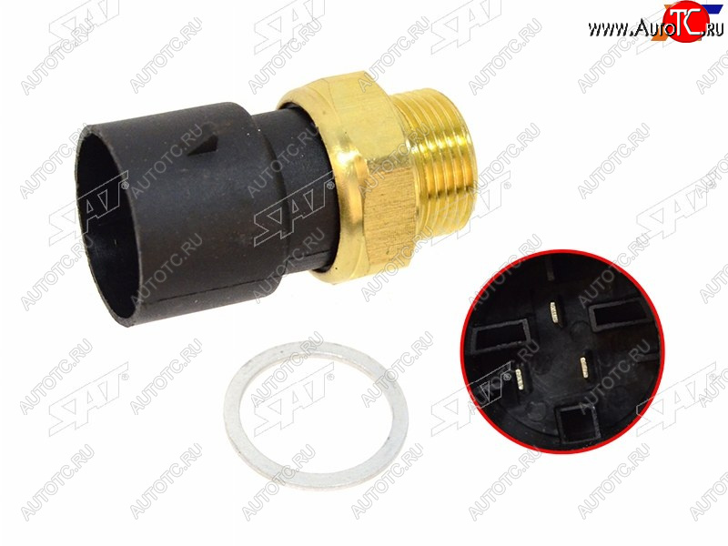 469 р. Датчик температуры ОЖ OPEL ASTRA F 91-01 CORSA AB 82-00 VECTRA AB 88-03 SAT ST-206-0046  с доставкой в г. Белгород