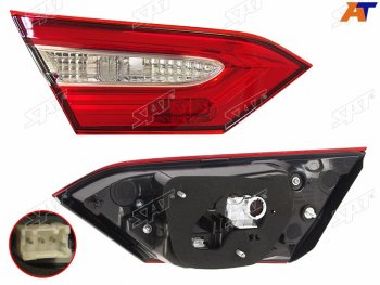 4 949 р. Левый фонарь (внутренний) SAT Toyota Camry XV70 дорестайлинг (2017-2021)  с доставкой в г. Белгород. Увеличить фотографию 2