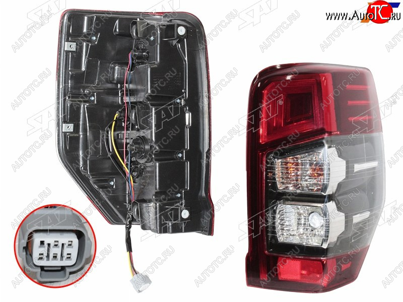 9 699 р. Фонарь задний правый SAT Mitsubishi L200 5 KK,KL рестайлинг (2018-2022)  с доставкой в г. Белгород