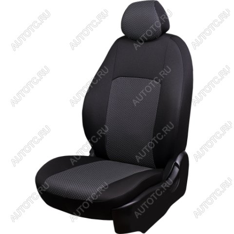 6 999 р. Комплект чехлов для сидений (РЗС 40/60 3Г жаккард) Дублин Lord Autofashion KIA Ceed 3 CD хэтчбэк (2018-2025) (серый, вставка Сеул серая, строчка серая)  с доставкой в г. Белгород
