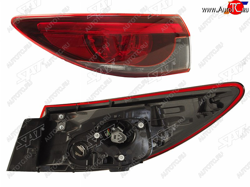 15 599 р. Фонарь задний левый (внешний) SAT Mazda 6 GJ 1 рестайлинг универсал (2015-2018)  с доставкой в г. Белгород
