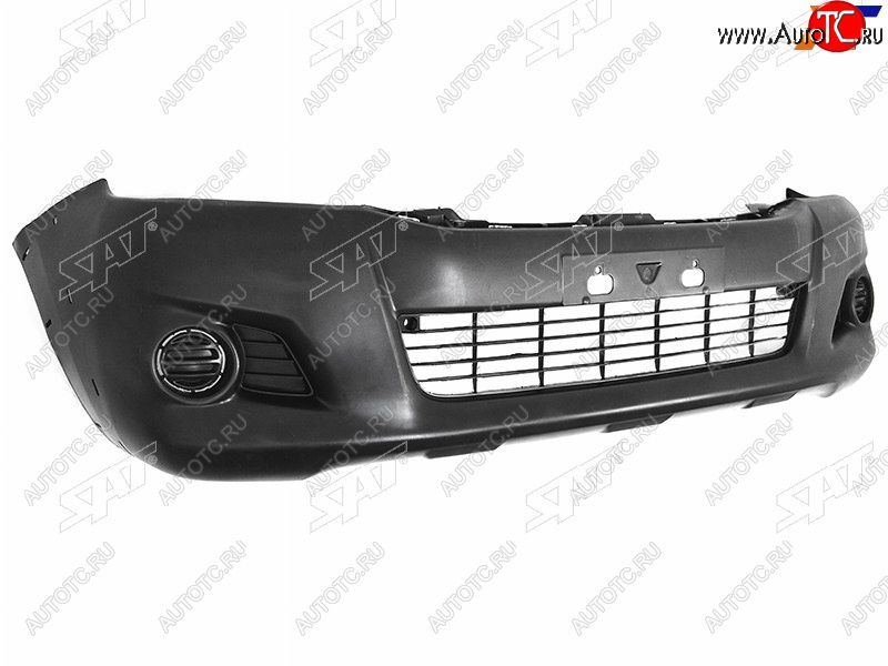 4 649 р. Бампер передний с решёткой, под расширители SAT   Toyota Hilux  AN20,AN30 (2011-2016)  2-ой рестайлинг  с доставкой в г. Белгород