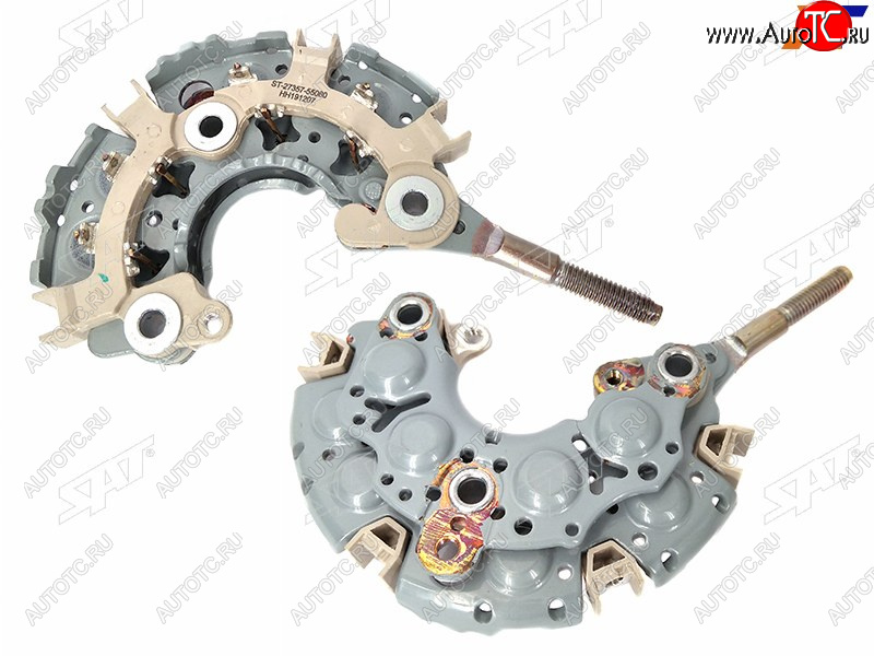 979 р. Диодный мост генератора TOYOTA 2C1FZ3VZ5VZ4AF12NZFE (8 диодов) SAT ST-27357-55080  с доставкой в г. Белгород