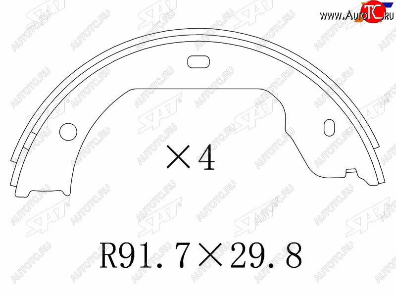 999 р. Колодки барабанные задние RH-LH SAT BMW X5 F15 (2013-2018)  с доставкой в г. Белгород