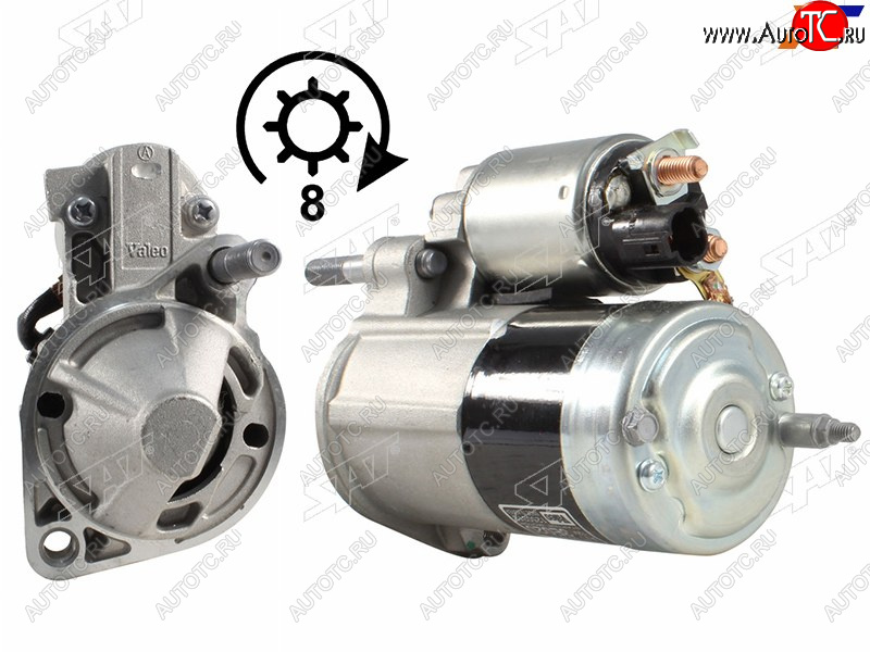 5 599 р. Стартер (1.2 kW/ Z-8) SAT Hyundai Santa Fe CM дорестайлинг (2006-2009)  с доставкой в г. Белгород