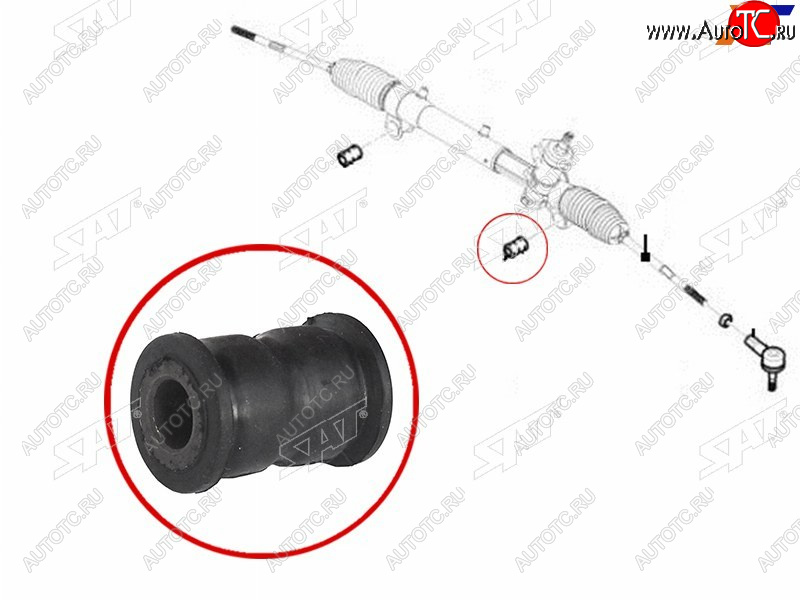 329 р. Втулка рулевой рейки Chevrolet Captiva 06-15  Opel Antara 06-15  Daewoo Winstorm 06-10 SAT ST-93743424B  с доставкой в г. Белгород