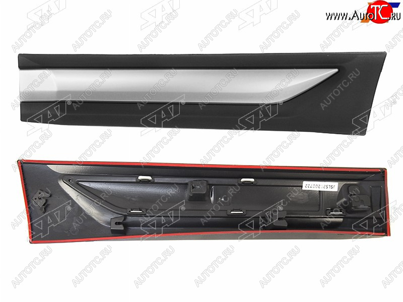 1 559 р. Накладка на дверь LH задняя SAT Mitsubishi Outlander GF 2-ой рестайлинг (2015-2018)  с доставкой в г. Белгород