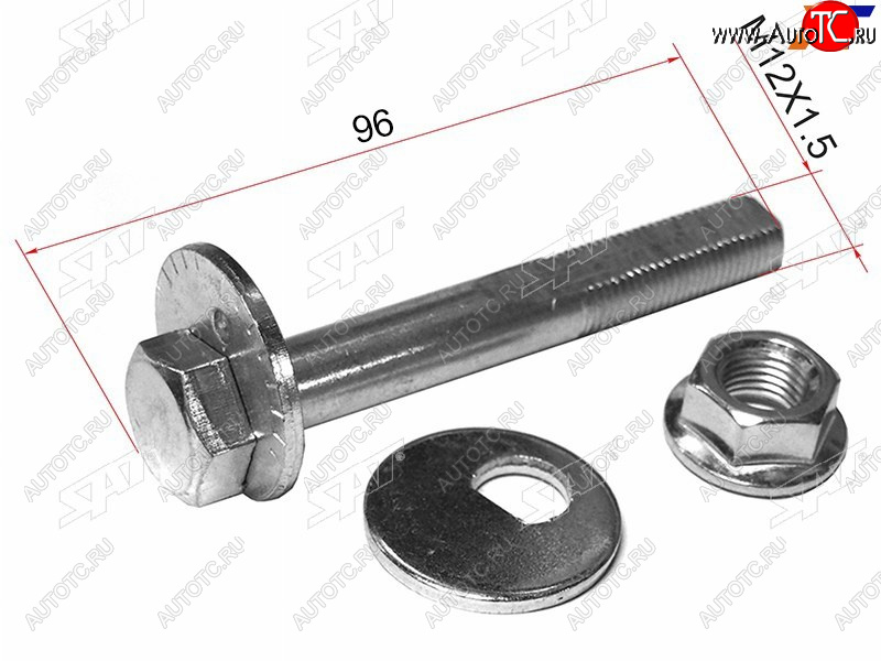 299 р. Болт (комплект) с эксцентриком MITSUBISHI AIRTREKOUTLANDER 01-06LANCER 95-09CEDIA 00-03 SAT ST-MB809335K  с доставкой в г. Белгород