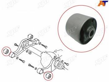 369 р. Сайлентблок подушки переднего дифференциала FR SAT Mitsubishi Montero V60 5 дв. рестайлинг (1999-2006)  с доставкой в г. Белгород. Увеличить фотографию 2