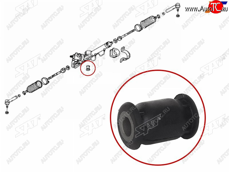 283 р. Втулка рулевой рейки Chery Tiggo T11 05-16 SAT ST-T11-3401012B  с доставкой в г. Белгород
