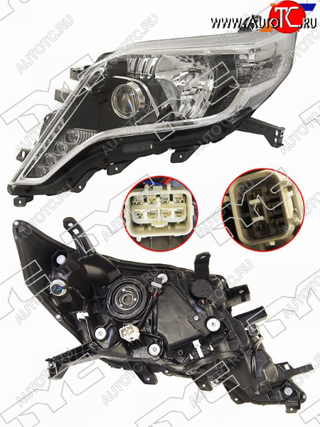 25 999 р. Фара левая (LED, ДХО, Евросвет) TYC Toyota Land Cruiser Prado J150 1-ый рестайлинг (2013-2017)  с доставкой в г. Белгород