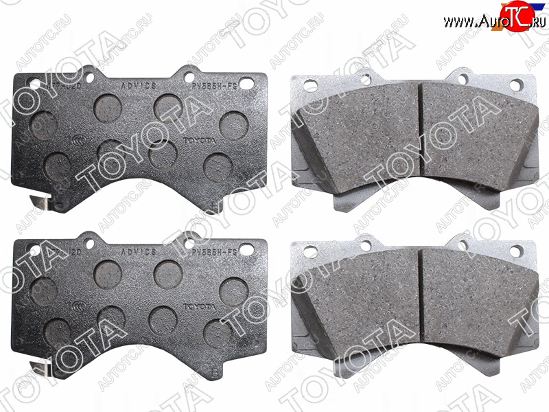 10 249 р. Колодки тормозные перед FL-FR SAT  Toyota Land Cruiser 200 1-ый рестайлинг (2012-2015)  с доставкой в г. Белгород