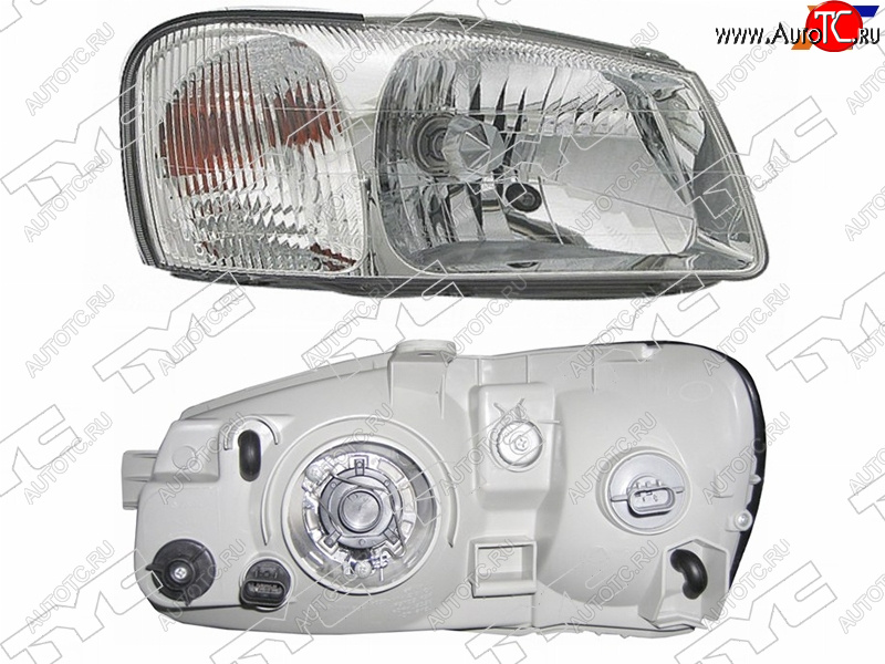 4 949 р. Фара правая (под электрокорректор) TYC Hyundai Accent 2 LC седан дорестайлинг (ТагАЗ) (1999-2012)  с доставкой в г. Белгород