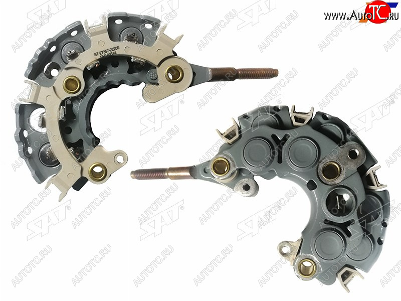 1 079 р. Диодный мост генератора TOYOTA COROLLA AXIOFIELDER 06-08 1NZFELAND CRUISER 100 98-07 2UZFE 6диодов SAT ST-27357-22200  с доставкой в г. Белгород