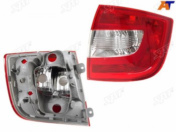 2 359 р. Фонарь задний правый SAT Skoda Rapid NH1 хэтчбэк рестайлинг (2015-2020)  с доставкой в г. Белгород. Увеличить фотографию 2