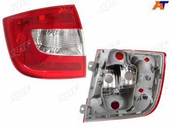 2 359 р. Фонарь задний левый SAT Skoda Rapid NH3 дорестайлинг лифтбэк (2012-2017)  с доставкой в г. Белгород. Увеличить фотографию 2