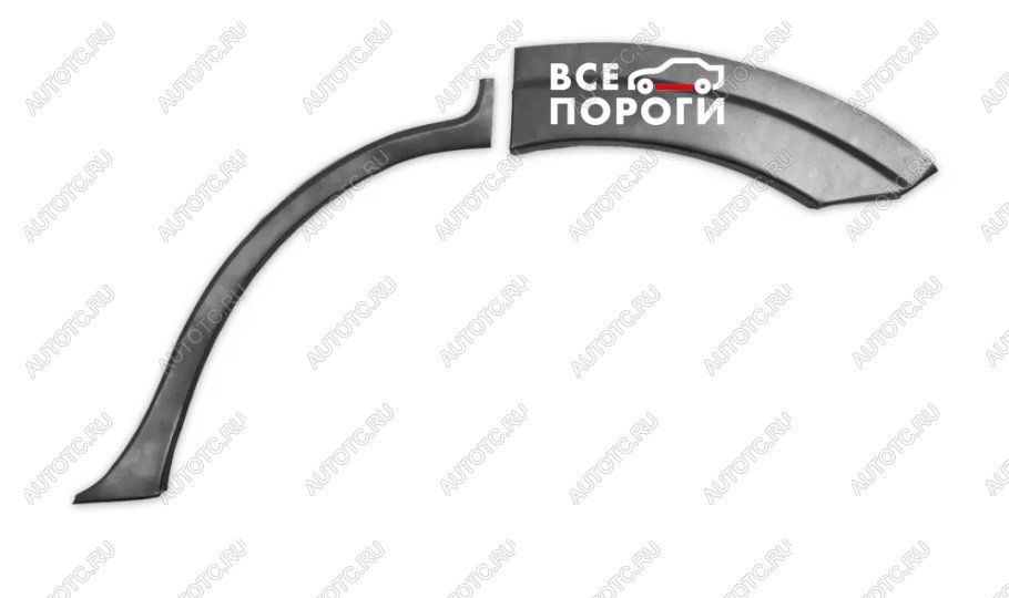 1 949 р. Ремонтные арки передних крыльев (Правая арка) внедорожник 3 дверей Vseporogi  Mitsubishi Pajero 4 V80 дорестайлинг (2006-2011) (Холоднокатаная сталь 0,8мм)  с доставкой в г. Белгород