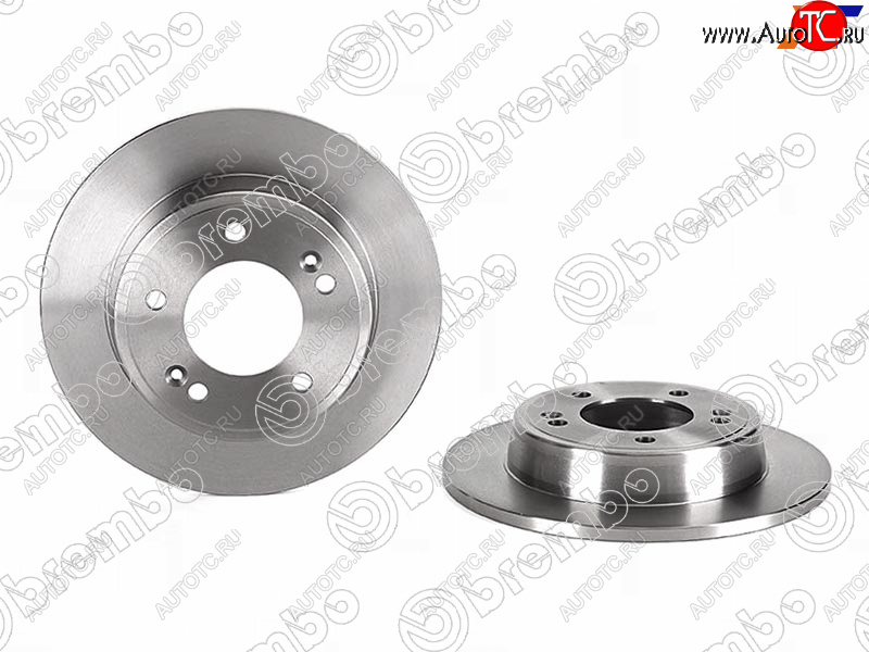 5 999 р. Диск тормозной задний Ø262mm BREMBO KIA Ceed 2 JD дорестайлинг, хэтчбэк (2012-2015)  с доставкой в г. Белгород