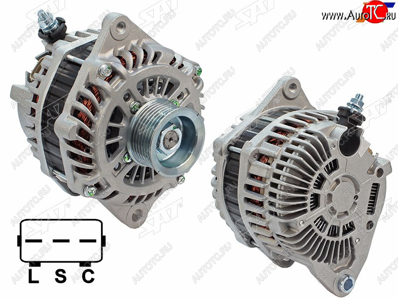 11 549 р. Генератор NISSAN TEANA J32 VQ25DE 08-13MURANO Z51Z51R VQ35DE 08-15  12V 130A                       SAT ST-23100-1AA1A  с доставкой в г. Белгород