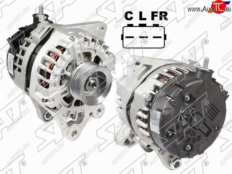 10 349 р. Генератор KIA OPTIMASOULSPORTAGEHYUNDAI ELANTRATUCSON 13 - 12V 150A SAT ST-85-0093  с доставкой в г. Белгород