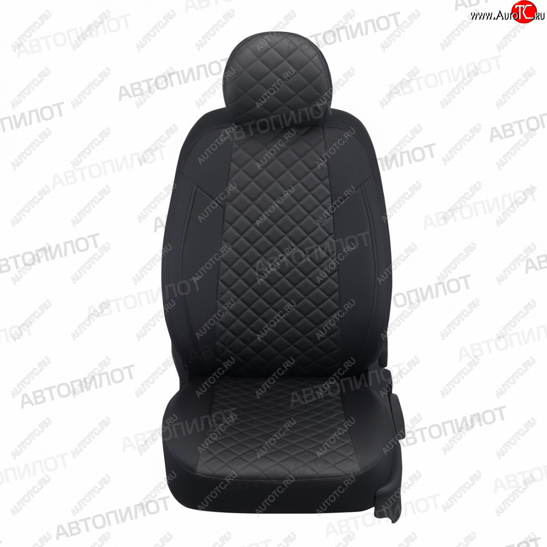 8 749 р. Чехлы сидений (экокожа) Автопилот Ромб Haval M6 (2021-2025) (черный)  с доставкой в г. Белгород
