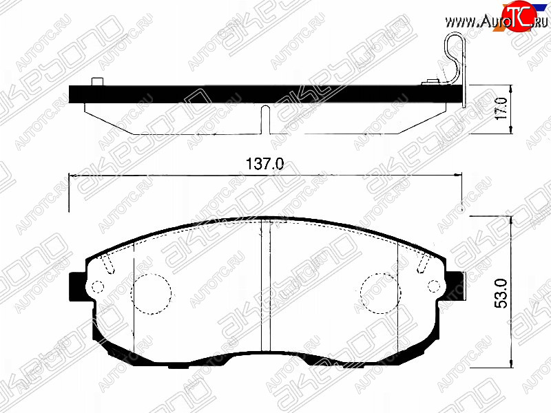 1 979 р. Колодки тормозные перед FR-FL SAT Nissan Teana 2 J32 дорестайлинг (2008-2011)  с доставкой в г. Белгород