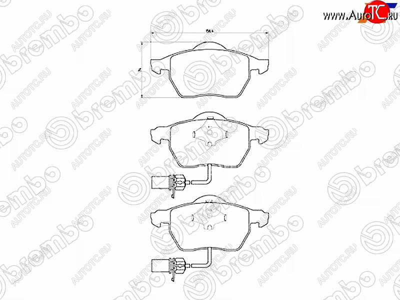 4 099 р. Колодки тормозные FR SAT  Volkswagen Passat B6 седан (2005-2011)  с доставкой в г. Белгород