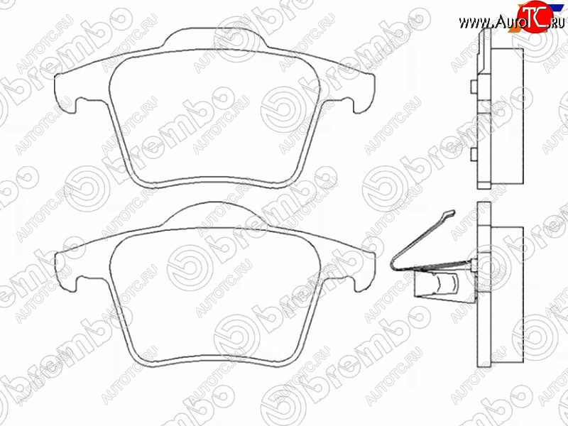 3 169 р. Колодки тормозные FR SAT  Volvo S80 AS40,AS70, AS90 седан 2-ой рестайлинг (2013-2016)  с доставкой в г. Белгород