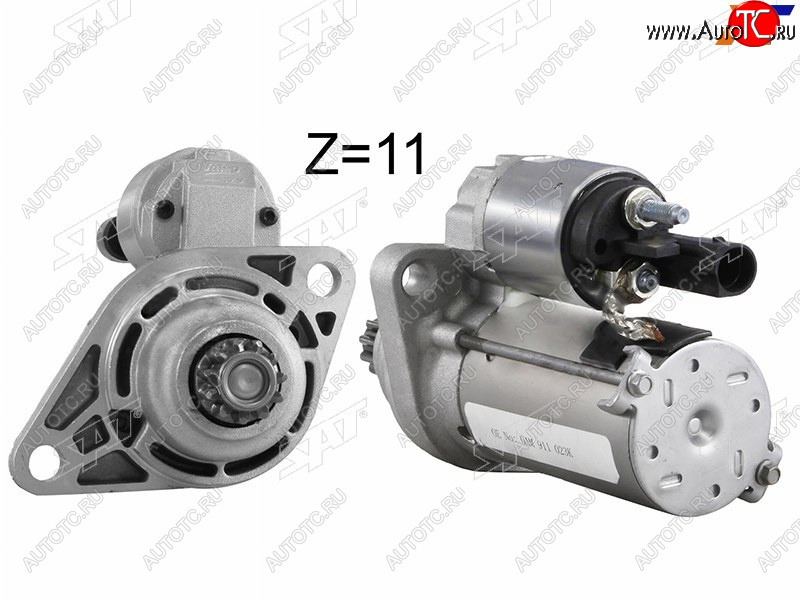 4 799 р. Стартер (1.2 kW/ Z-11) SAT Volkswagen Golf 7 дорестайлинг, хэтчбэк 5 дв. (2012-2017)  с доставкой в г. Белгород