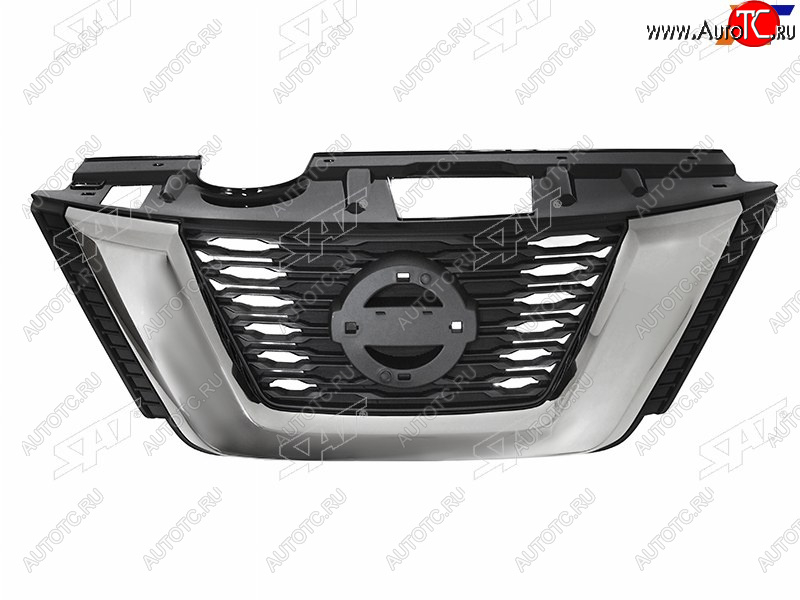 6 999 р. Решетка радиатора (не под камеру) SAT Nissan X-trail 3 T32 рестайлинг (2017-2022) (хром)  с доставкой в г. Белгород