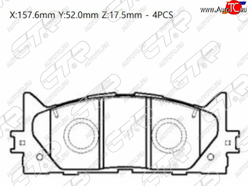 2 359 р. Колодки тормозные передние FL-FR SAT Toyota Camry XV50 дорестайлинг (2011-2014)  с доставкой в г. Белгород