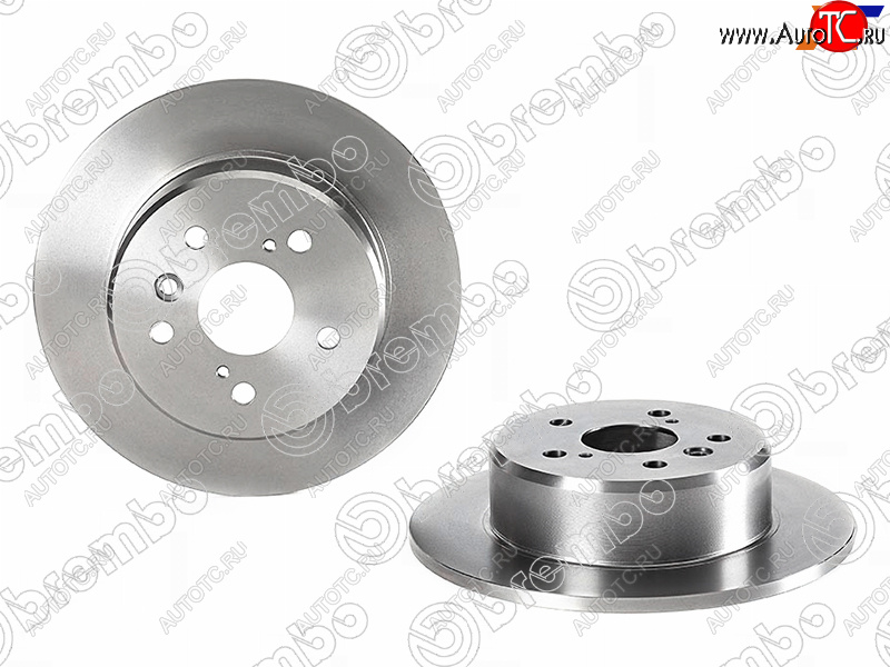 8 399 р.  Диск тормозной задний Ø290 BREMBO Toyota Camry XV40 дорестайлинг (2006-2008)  с доставкой в г. Белгород