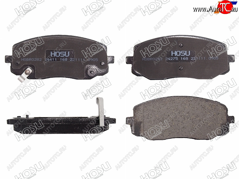 1 129 р. Колодки тормозные перед FR-FL SAT Hyundai i10 PA дорестайлинг (2007-2011)  с доставкой в г. Белгород
