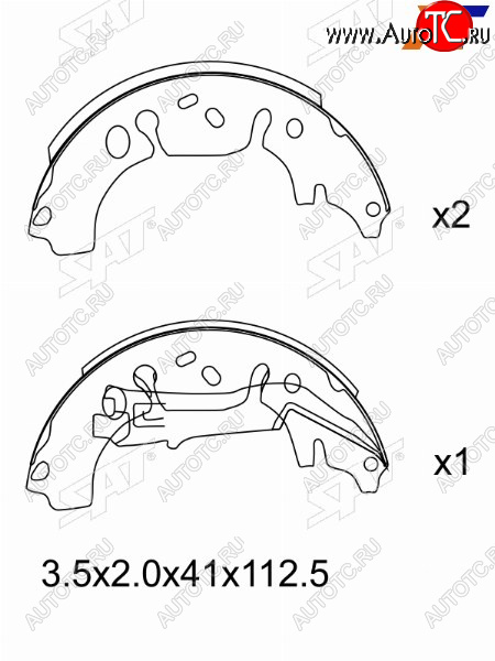 1 499 р. Колодки тормозные зад барабанные RR SAT Opel Corsa D 1-ый рестайлинг, хэтчбэк 3 дв. (2010-2011)  с доставкой в г. Белгород