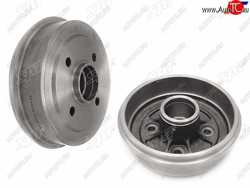 2 499 р. Барабан тормозной передний SAT  Nissan Micra K12 5 дв. дорестайлинг (2002-2005)  с доставкой в г. Белгород