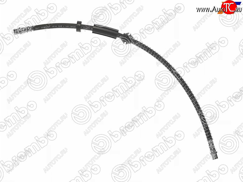1 169 р. Шланг тормозной передний (Таиланд) LH=RH BREMBO Volkswagen Touareg 2 NF дорестайлинг (2010-2014)  с доставкой в г. Белгород