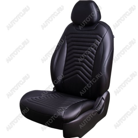 25 899 р. Комплект чехлов для сидений (к.Style Ambition РЗС 40/20/40П иС 60/40 3Г Орегон) БАЙРОН ст ПРЕЗИДЕНТ Lord Autofashion Skoda Karoq NU7 дорестайлинг (2017-2021) (черный, вставка черная, строчка черная)  с доставкой в г. Белгород