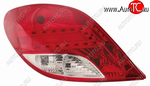 5 949 р. Левый фонарь DEPO Peugeot 207 WA хэтчбэк 3 дв. рестайлинг (2009-2012)  с доставкой в г. Белгород