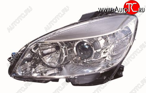 15 299 р. Левая фара (c электрокорректором) DEPO Mercedes-Benz C-Class W204 дорестайлинг седан (2007-2011)  с доставкой в г. Белгород