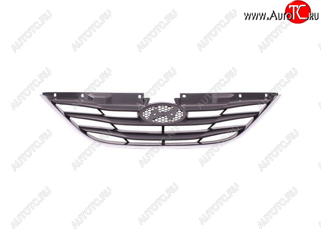 2 199 р. Решетка радиатора (пр-во Китай) BODYPARTS Hyundai Sonata YF (2009-2014) (хром)  с доставкой в г. Белгород